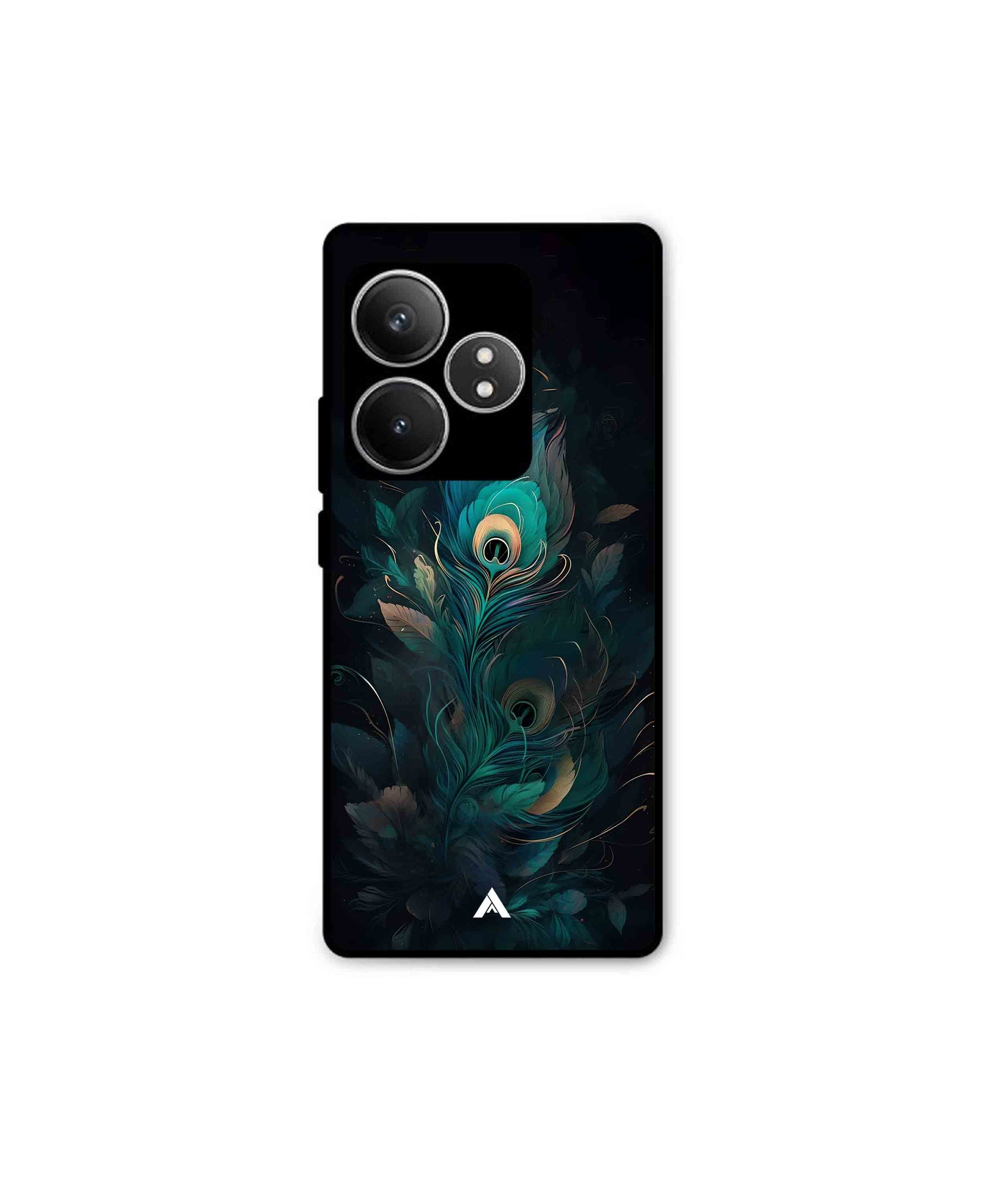 Krishna Mor Punkh Metal Back Cover Phone Case for Realme GT 6T 