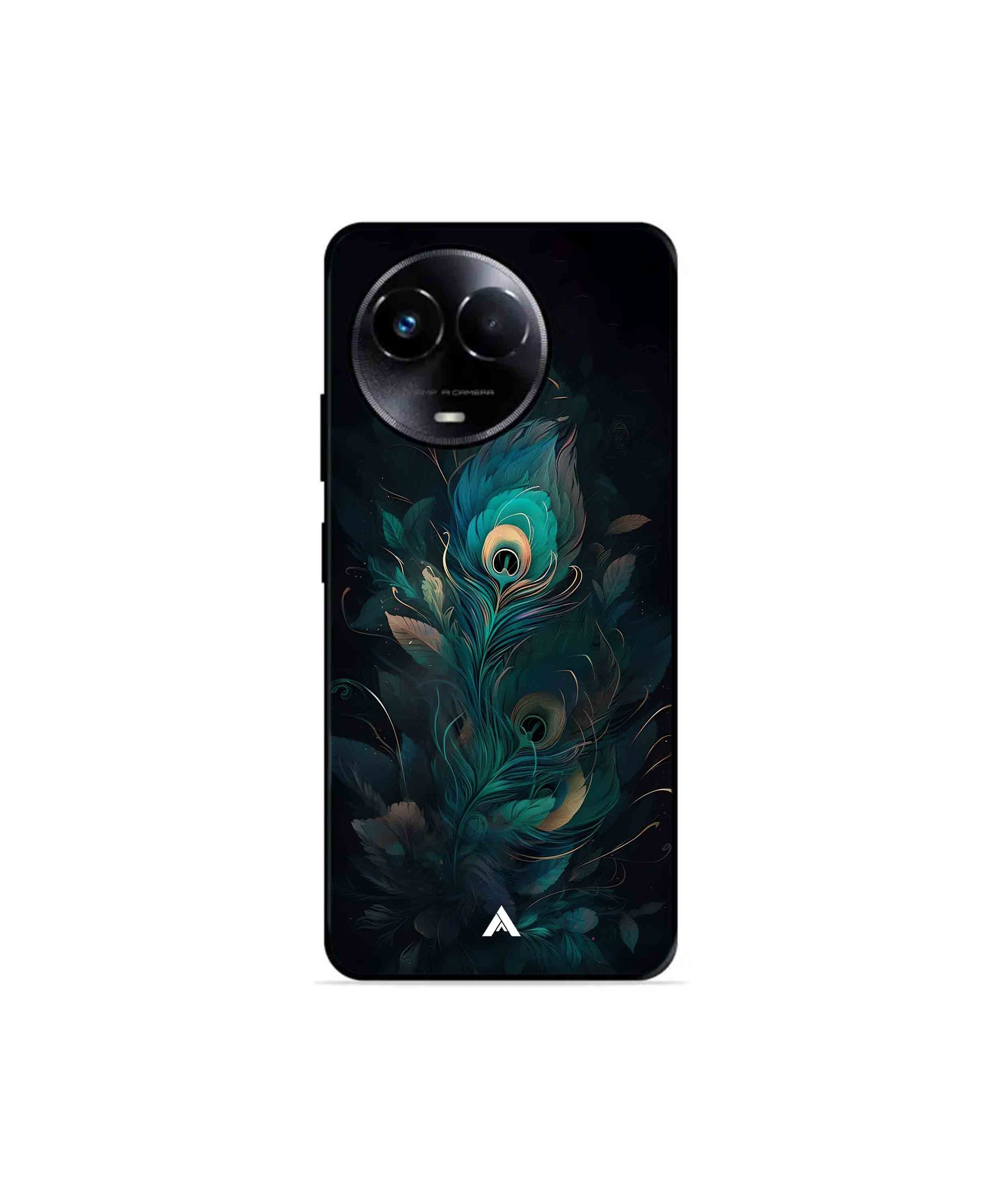 Krishna Mor Punkh Metal Back Cover Phone Case for Realme Narzo 60X