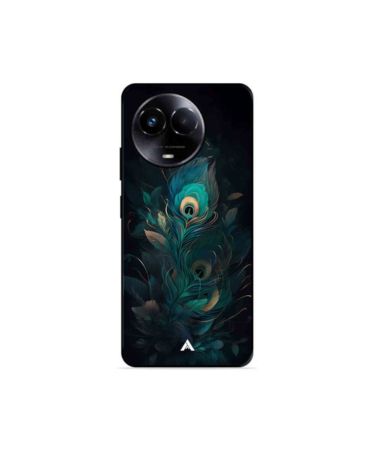 Krishna Mor Punkh Metal Back Cover Phone Case for Realme Narzo 60X