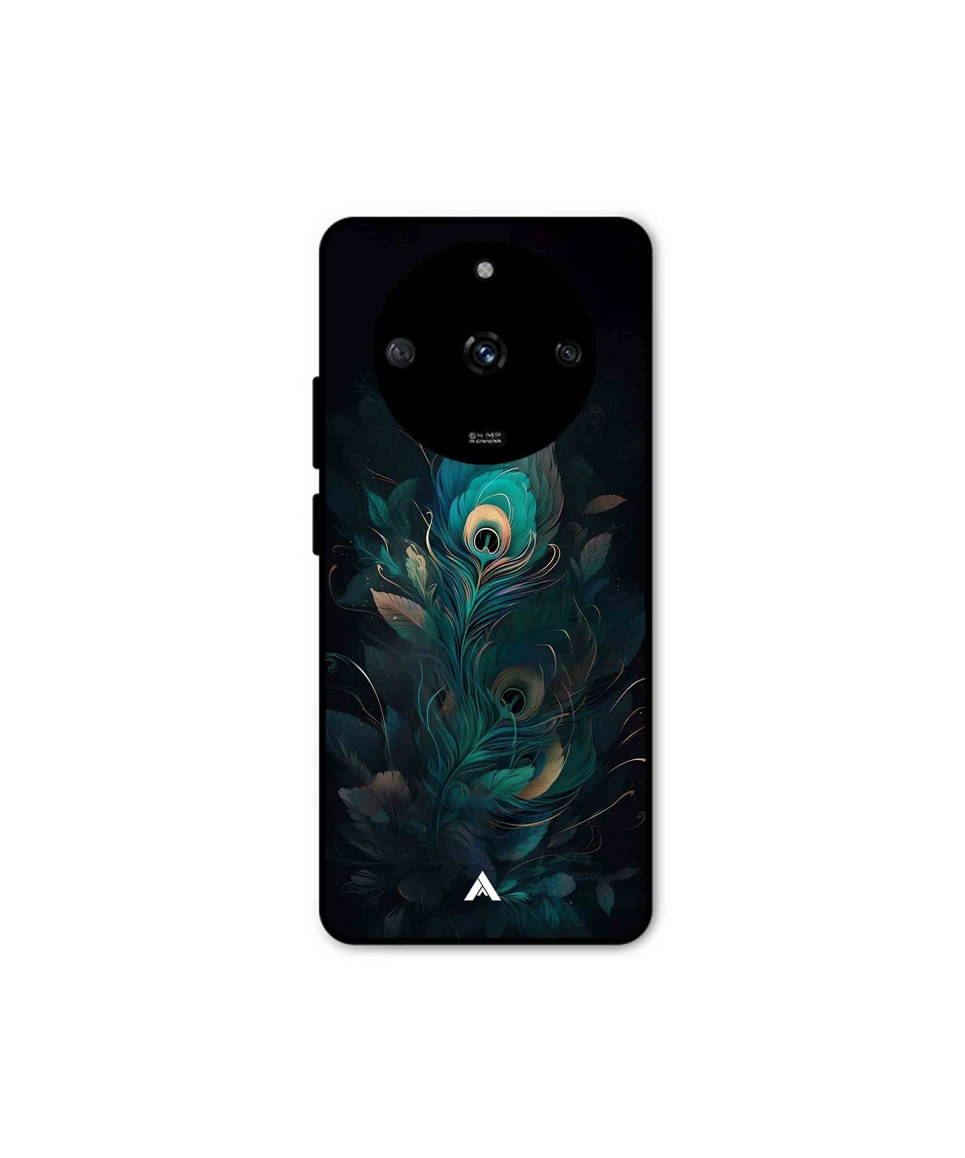 Krishna Mor Punkh Metal Back Cover Phone Case for Realme Narzo 60 