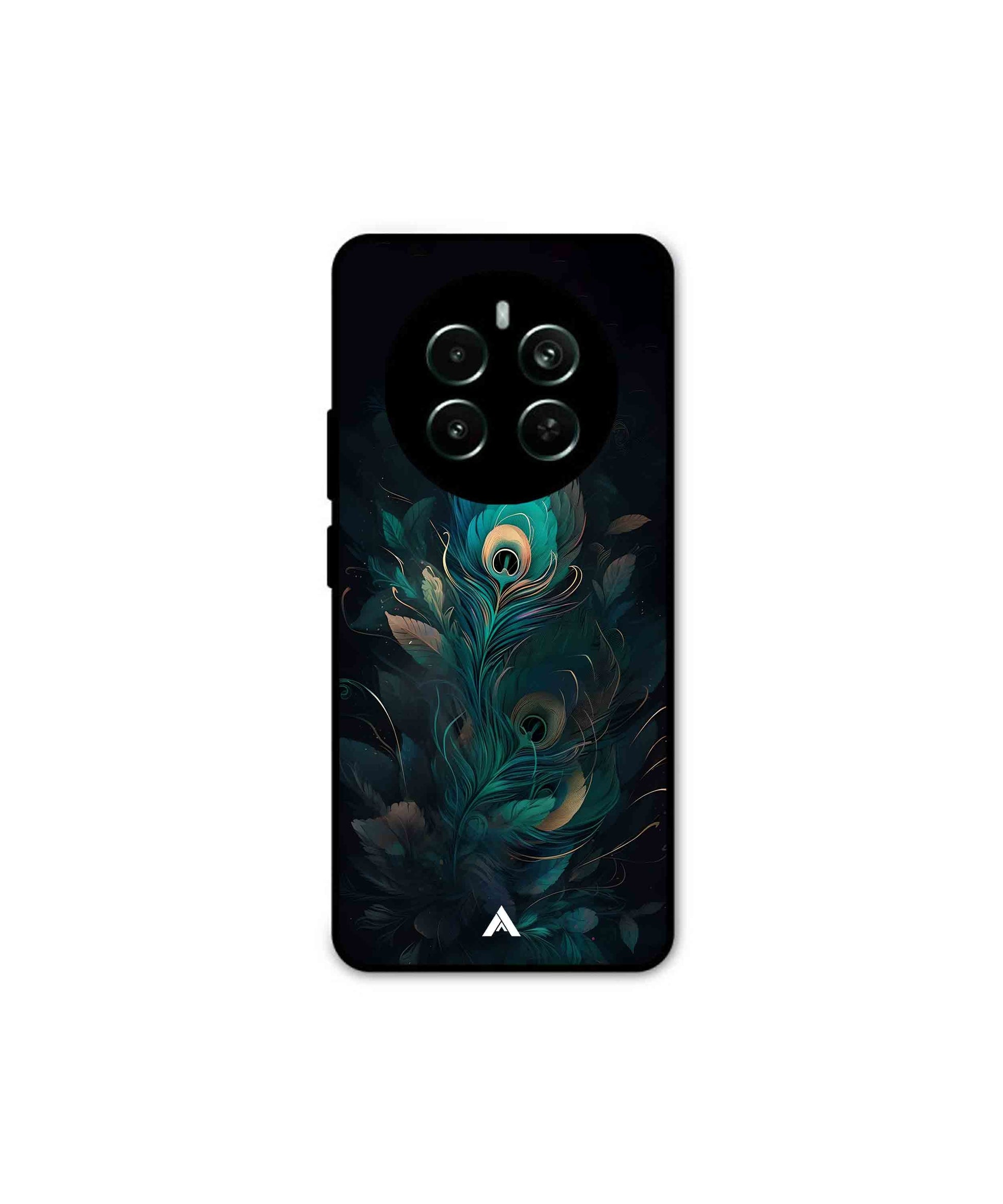 Krishna Mor Punkh Metal Back Cover Phone Case for Realme Narzo 70 Pro 