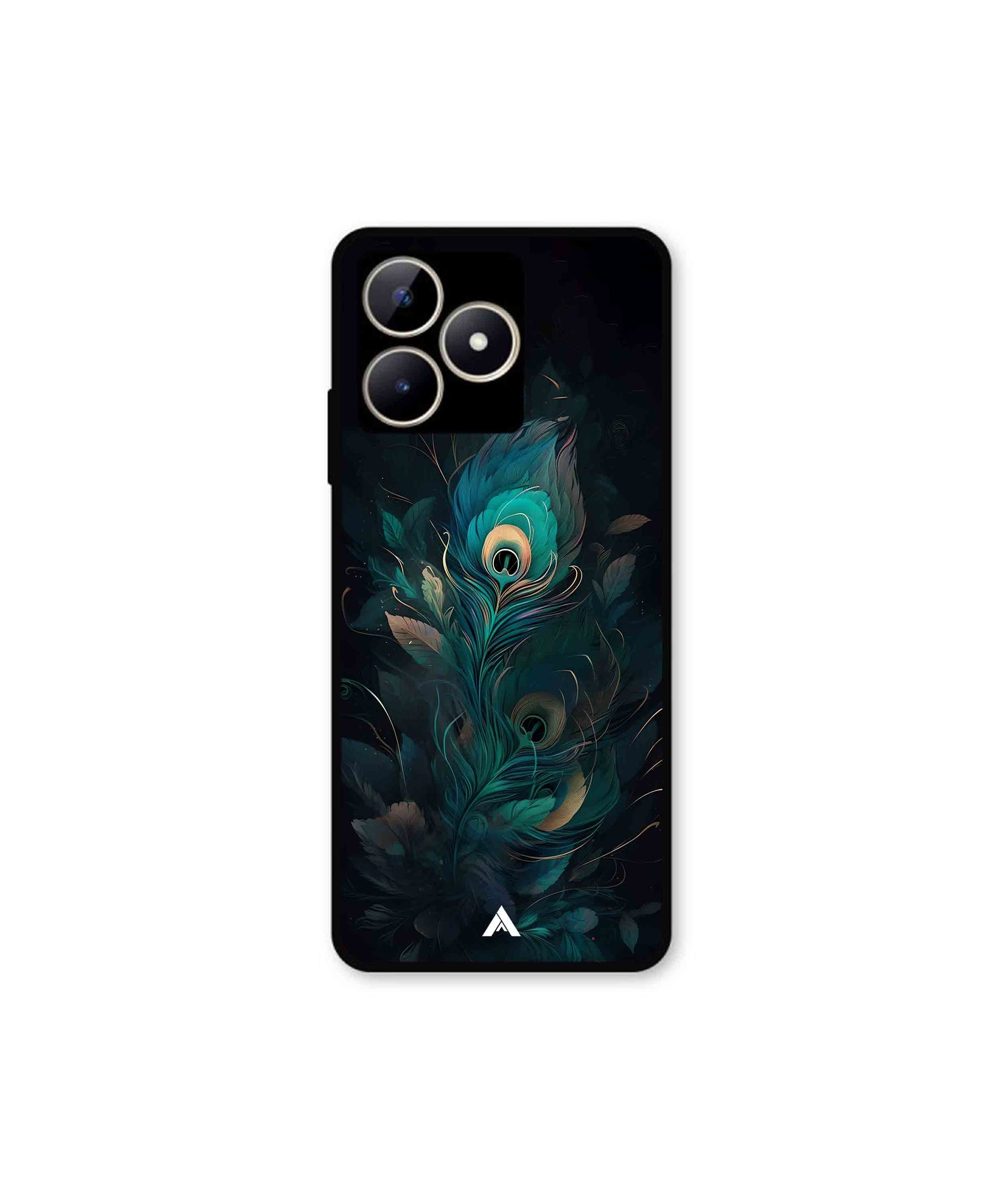 Krishna Mor Punkh Metal Back Cover Phone Case for Realme Narzo N53 