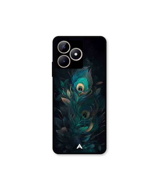 Krishna Mor Punkh Metal Back Cover Phone Case for Realme Narzo N53 