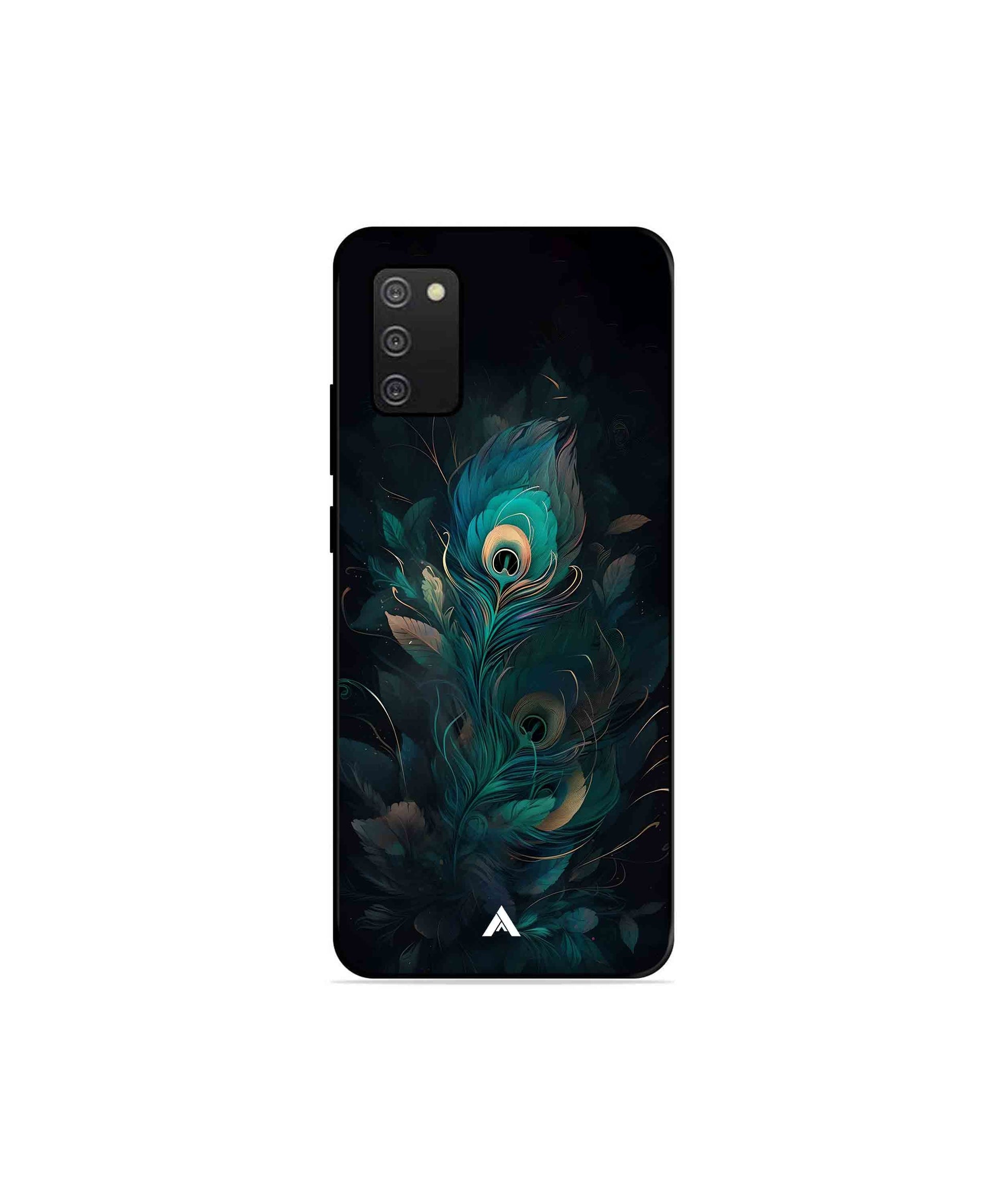 Krishna Mor Punkh Metal Back Cover Phone Case for Samsung Galaxy A03s 
