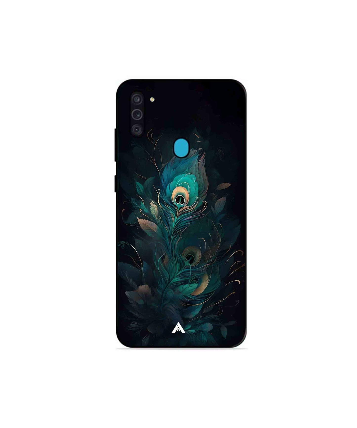 Krishna Mor Punkh Metal Back Cover Phone Case for Samsung Galaxy A11 