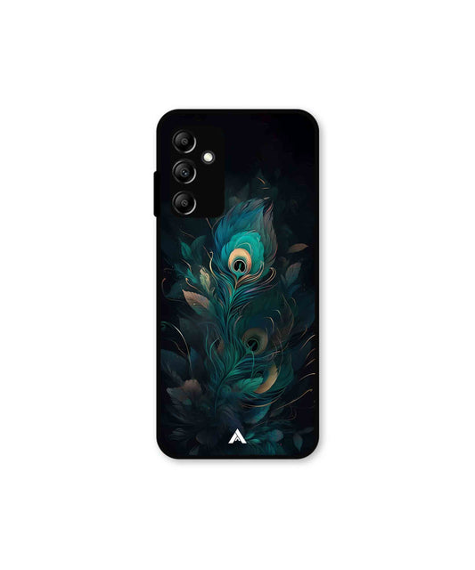 Krishna Mor Punkh Metal Back Cover Phone Case for Samsung Galaxy A14 5G 