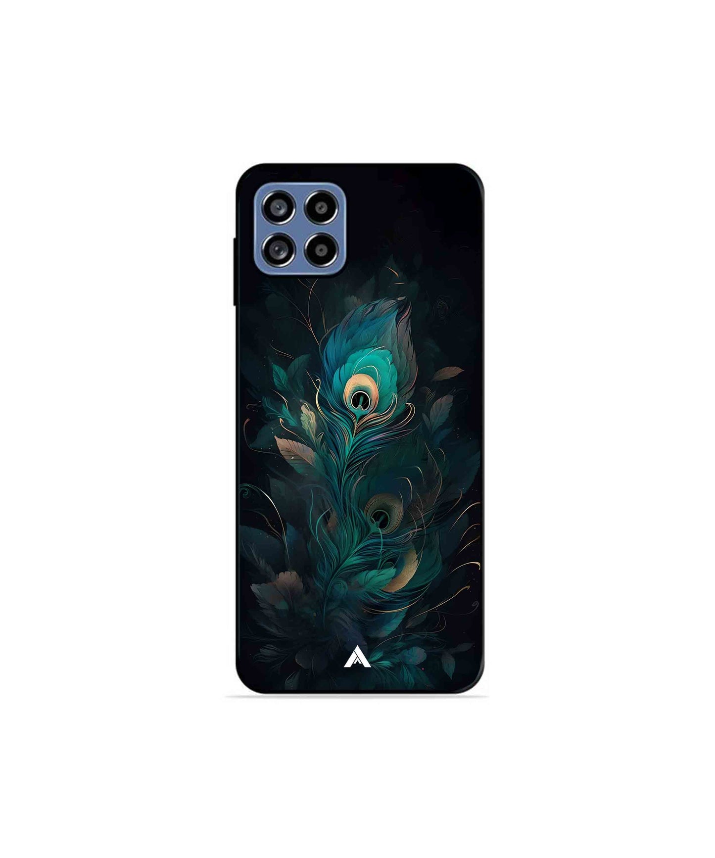 Krishna Mor Punkh Metal Back Cover Phone Case for Samsung Galaxy A22 5G 