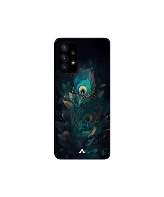 Krishna Mor Punkh Metal Back Cover Phone Case for Samsung Galaxy A23 5G 