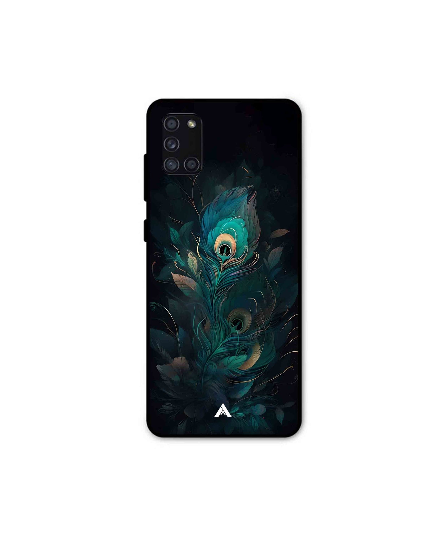 Krishna Mor Punkh Metal Back Cover Phone Case for Samsung Galaxy A31 
