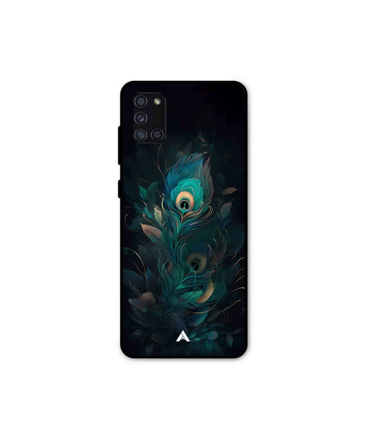 Krishna Mor Punkh Metal Back Cover Phone Case for Samsung Galaxy A31 