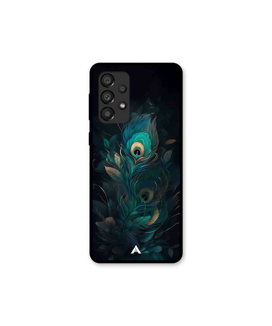 Krishna Mor Punkh Metal Back Cover Phone Case for Samsung Galaxy A33 5G 