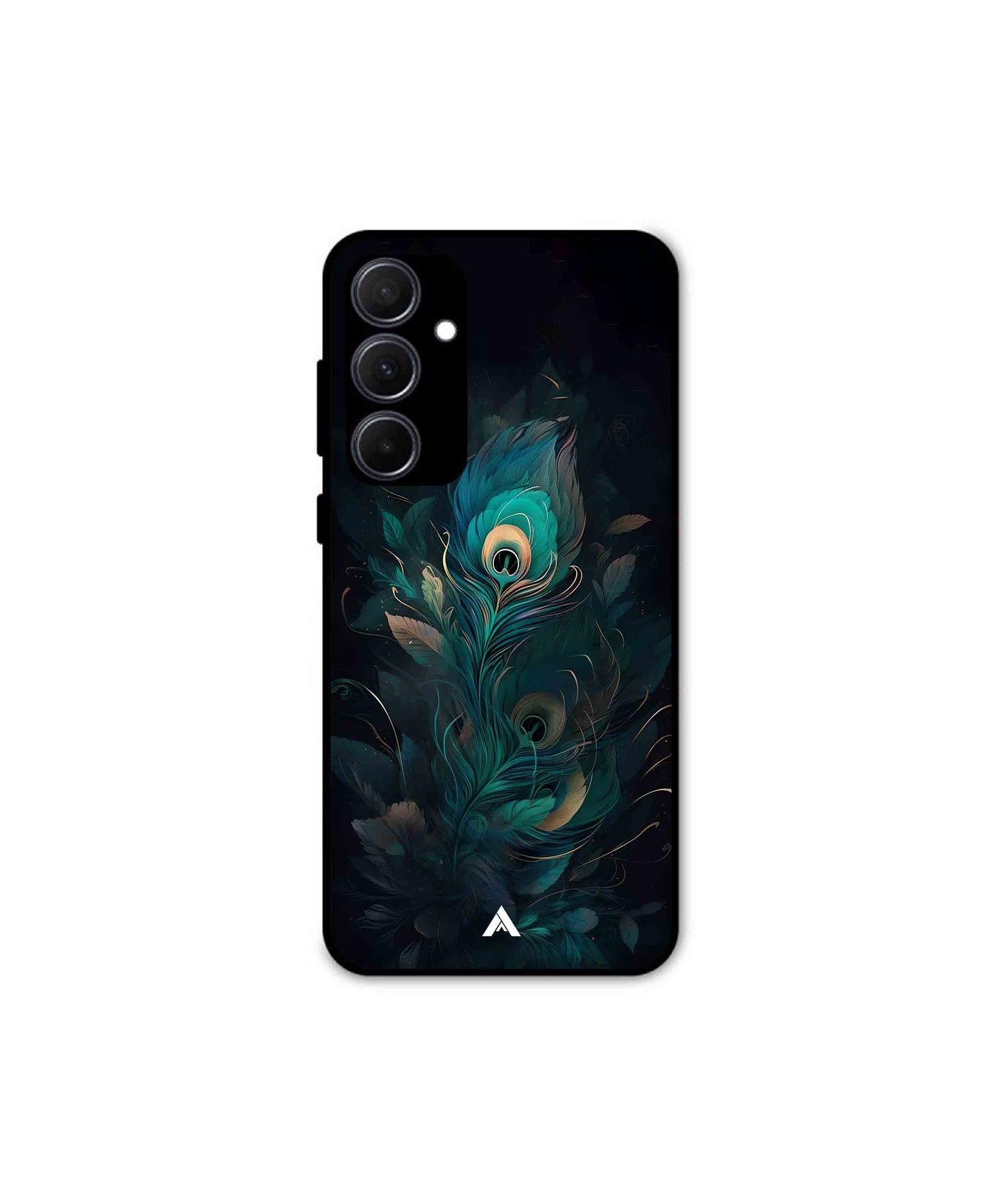 Krishna Mor Punkh Metal Back Cover Phone Case for Samsung Galaxy A35 