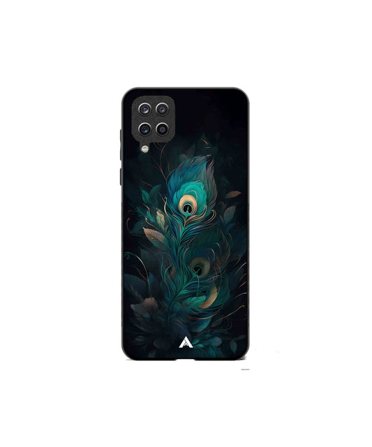 Krishna Mor Punkh Metal Back Cover Phone Case for Samsung Galaxy A42 
