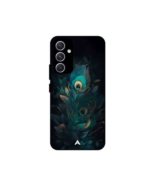 Krishna Mor Punkh Metal Back Cover Phone Case for Samsung Galaxy A55 