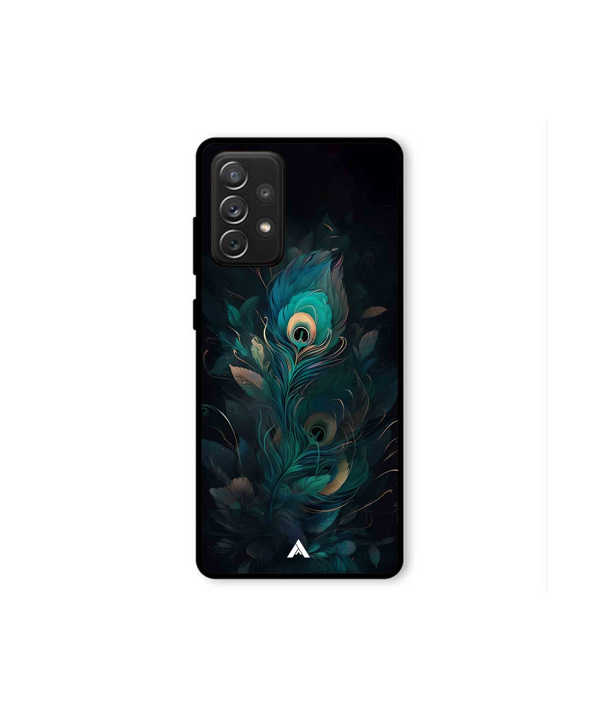 Krishna Mor Punkh Metal Back Cover Phone Case for Samsung Galaxy A72 
