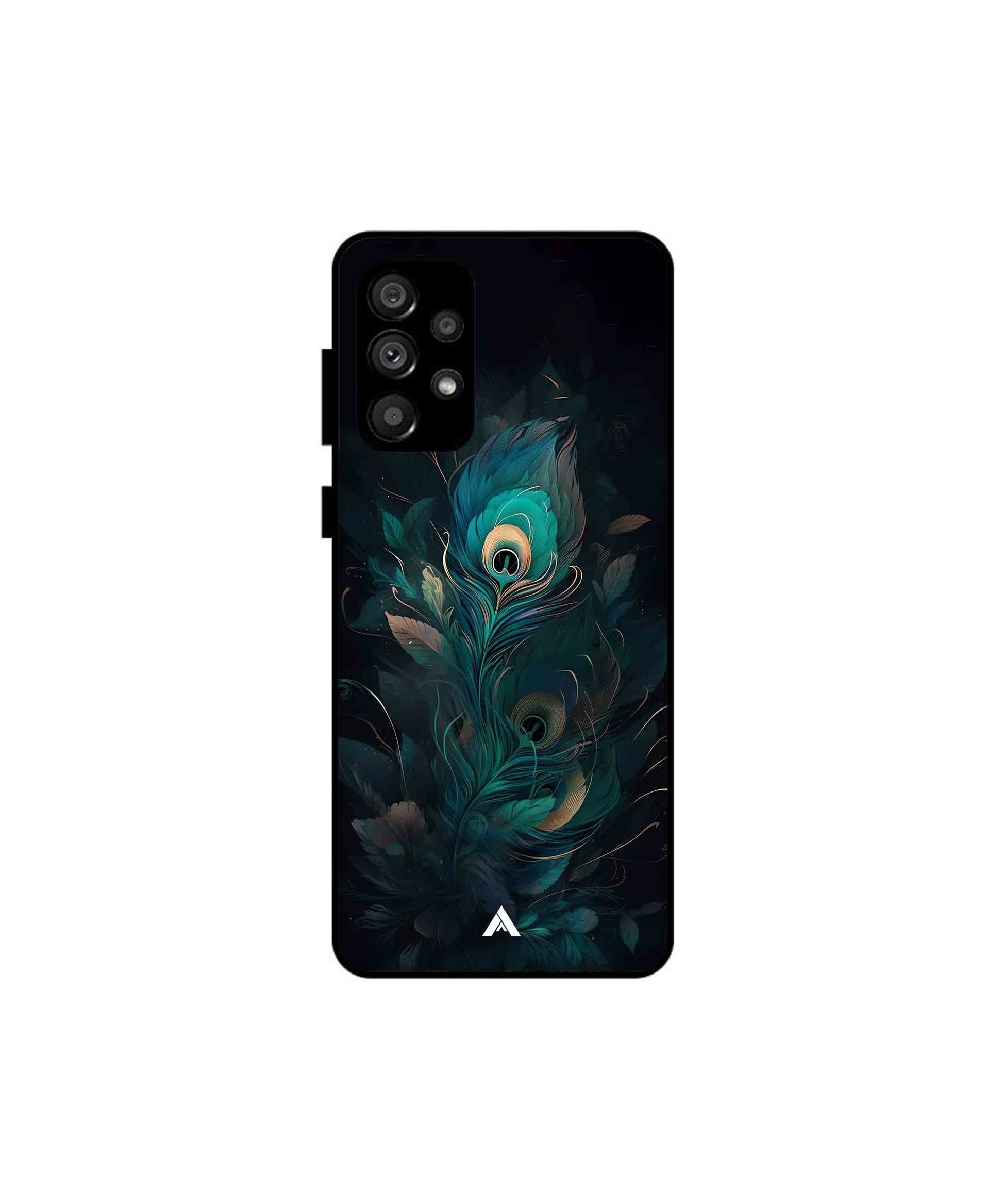 Krishna Mor Punkh Metal Back Cover Phone Case for Samsung Galaxy A73 
