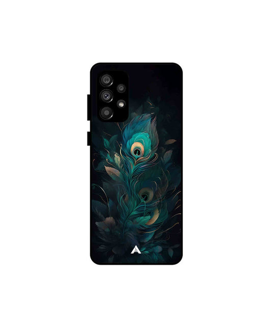 Krishna Mor Punkh Metal Back Cover Phone Case for Samsung Galaxy A73 