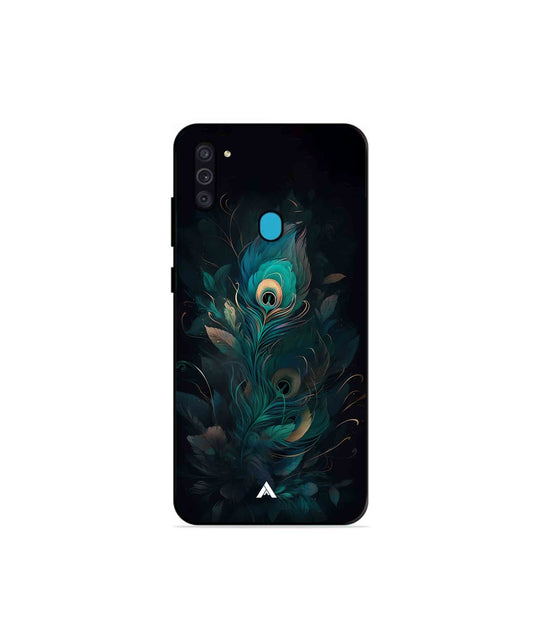 Krishna Mor Punkh Metal Back Cover Phone Case for Samsung Galaxy F11 