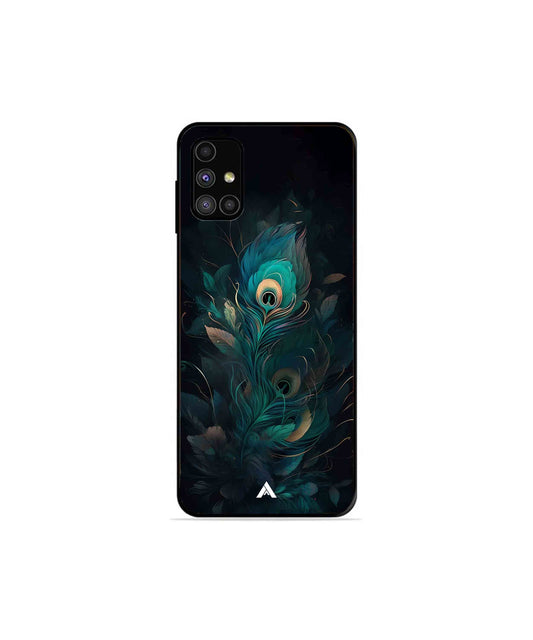 Krishna Mor Punkh Metal Back Cover Phone Case for Samsung Galaxy M31s 