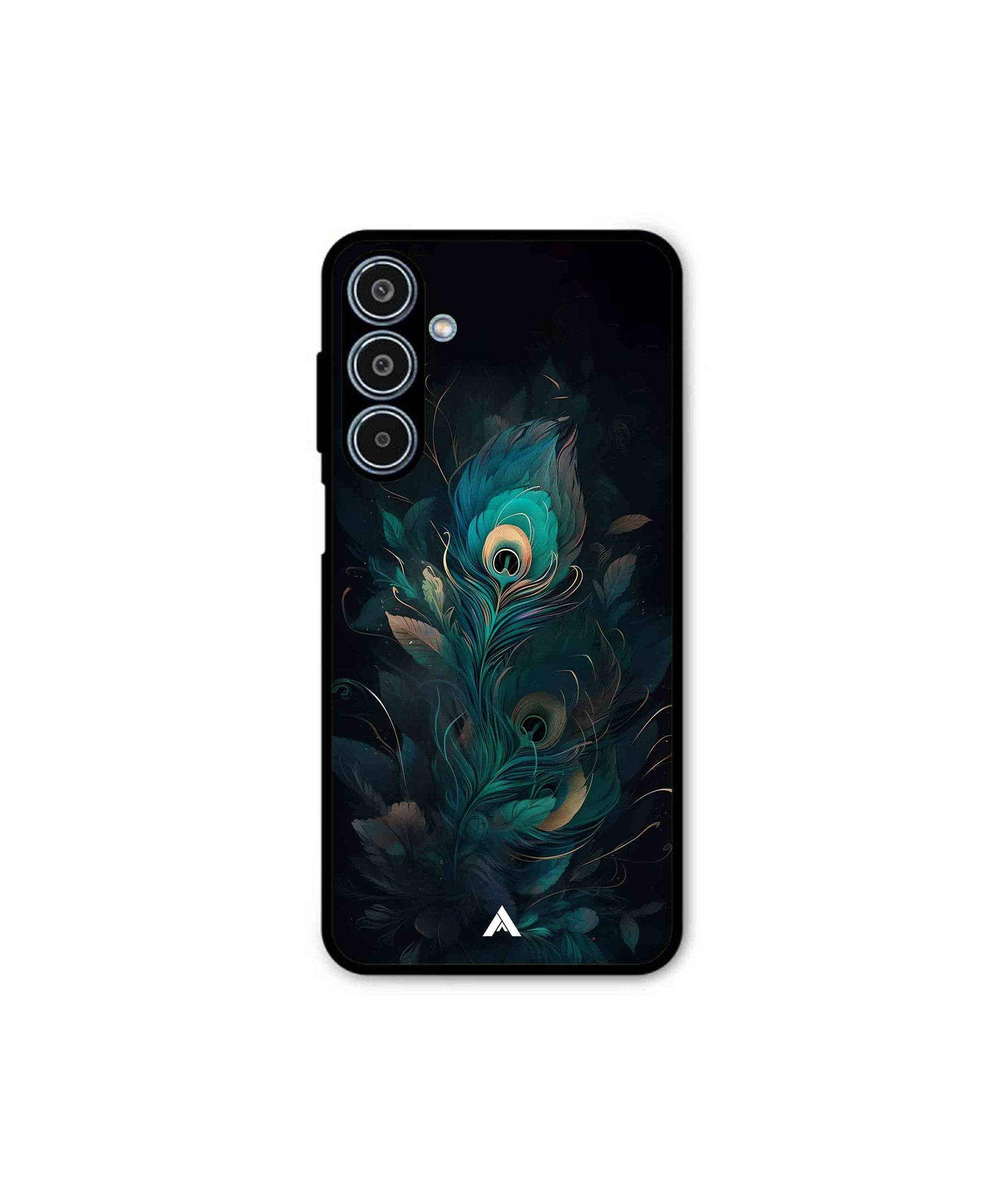 Krishna Mor Punkh Metal Back Cover Phone Case for Samsung Galaxy M35