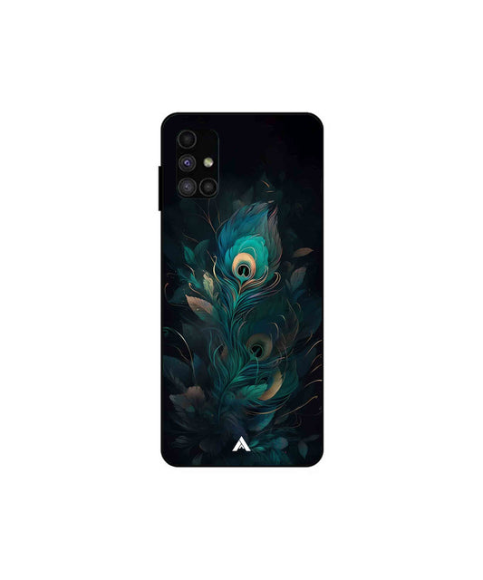 Krishna Mor Punkh Metal Back Cover Phone Case for Samsung Galaxy M51 