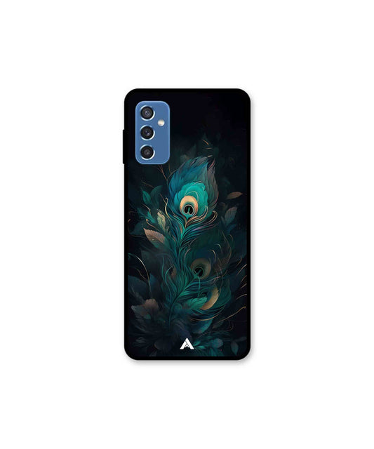 Krishna Mor Punkh Metal Back Cover Phone Case for Samsung Galaxy M52 
