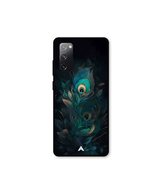 Krishna Mor Punkh Metal Back Cover Phone Case for Samsung Galaxy S20 Fe 