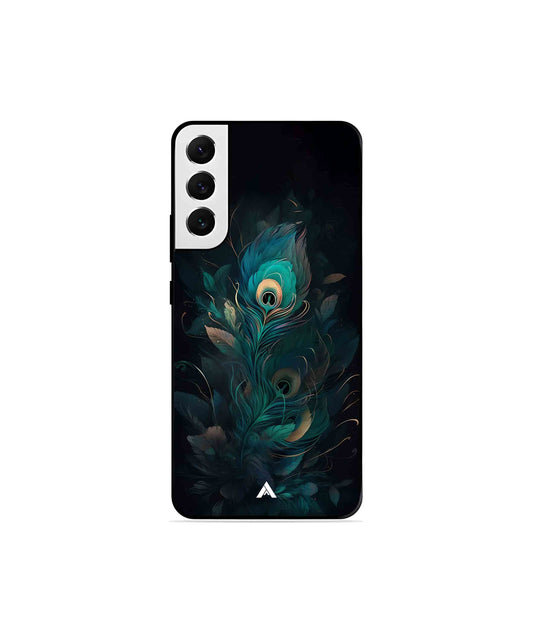 Krishna Mor Punkh Metal Back Cover Phone Case for Samsung Galaxy S22 