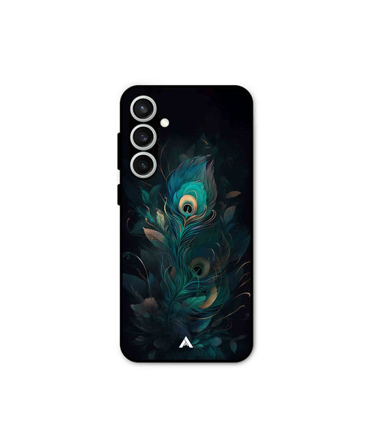 Krishna Mor Punkh Metal Back Cover Phone Case for Samsung Galaxy S24 Fe 
