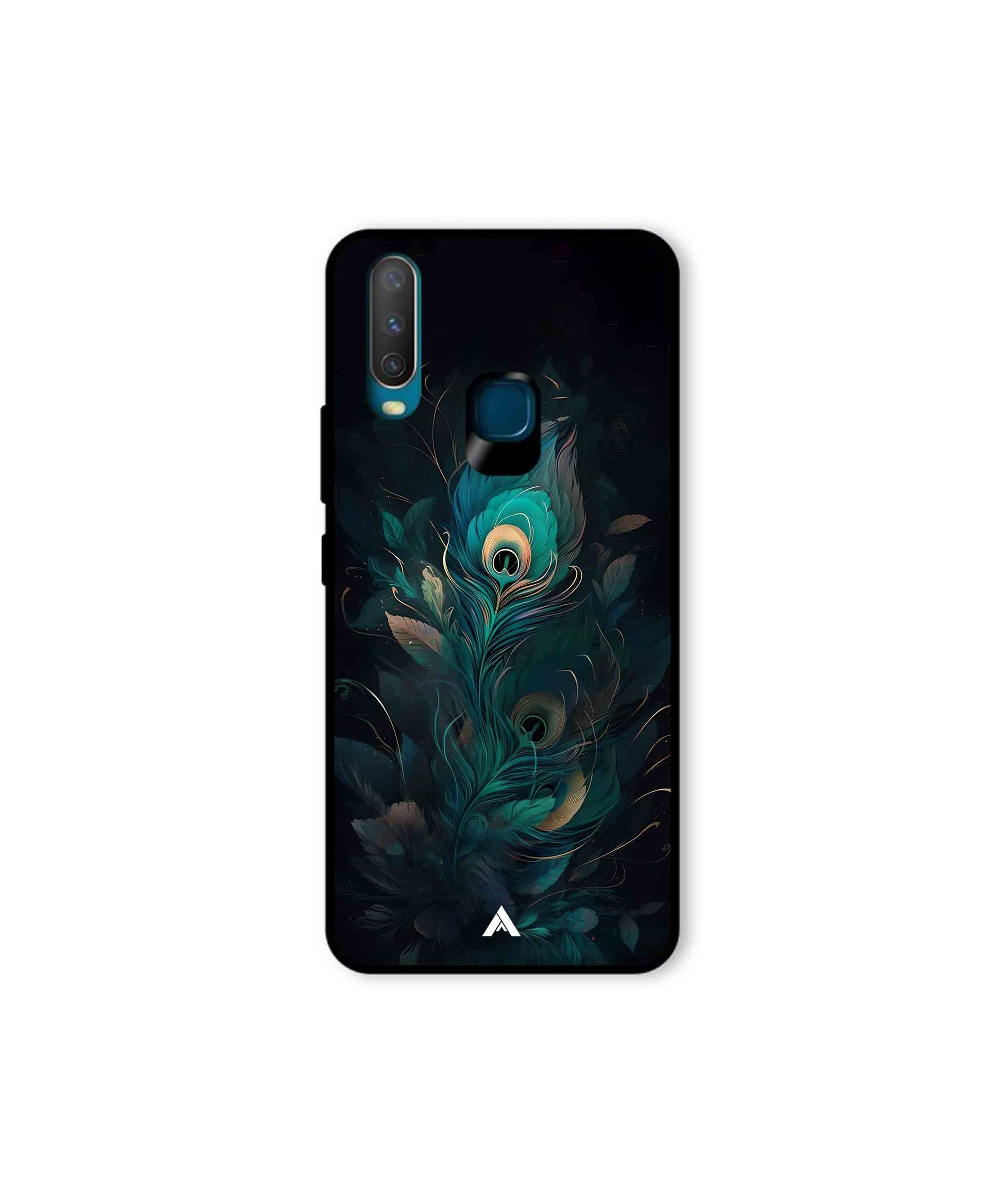 Krishna Mor Punkh Metal Back Cover Phone Case for Vivo U10 