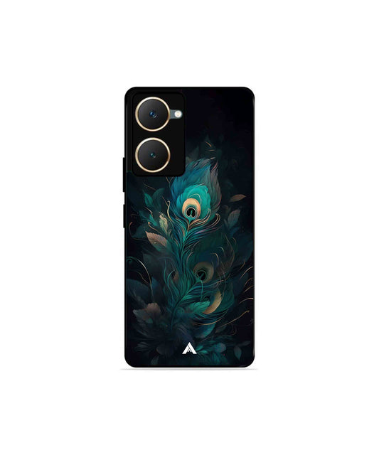 Krishna Mor Punkh Metal Back Cover Phone Case for Vivo Y18e 