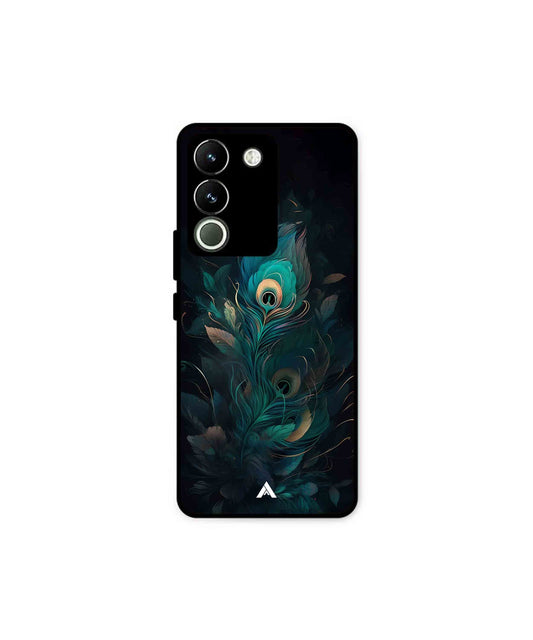 Krishna Mor Punkh Metal Back Cover Phone Case for Vivo Y200 