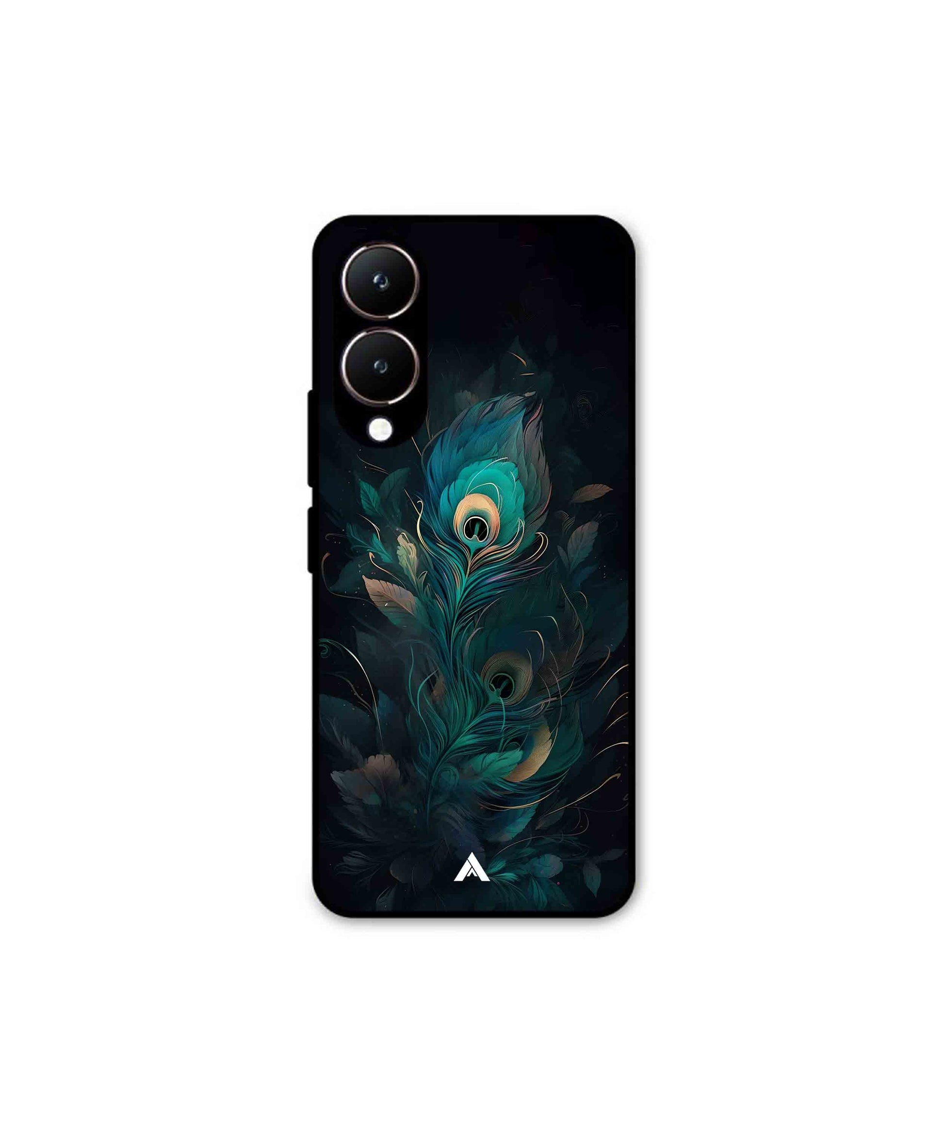 Krishna Mor Punkh Metal Back Cover Phone Case for Vivo Y28 