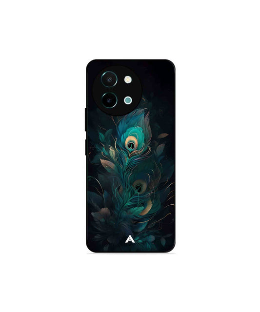 Krishna Mor Punkh Metal Back Cover Phone Case for Vivo Y58 