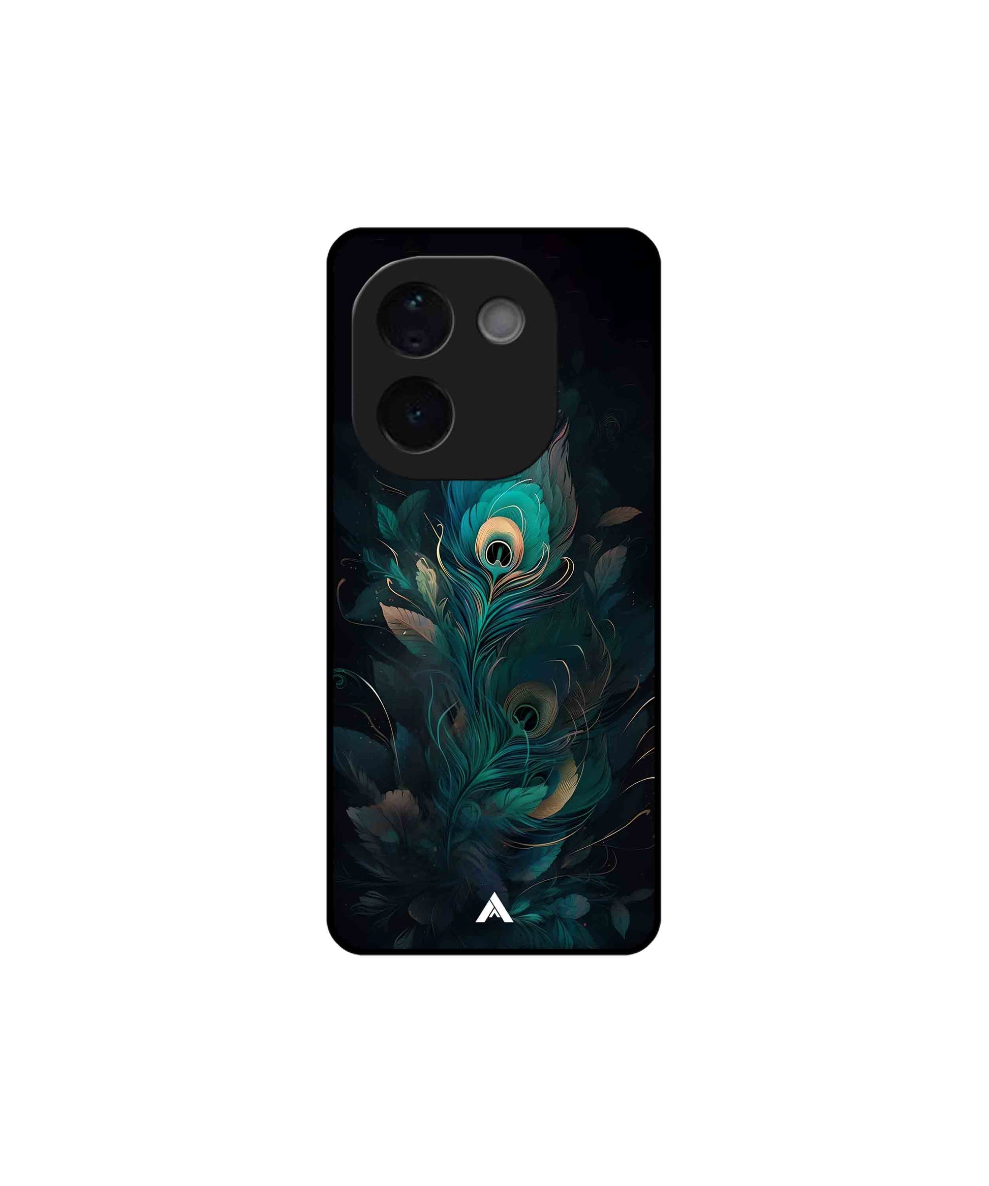 Krishna Mor Punkh Metal Back Cover Phone Case for Vivo Z9s Pro 