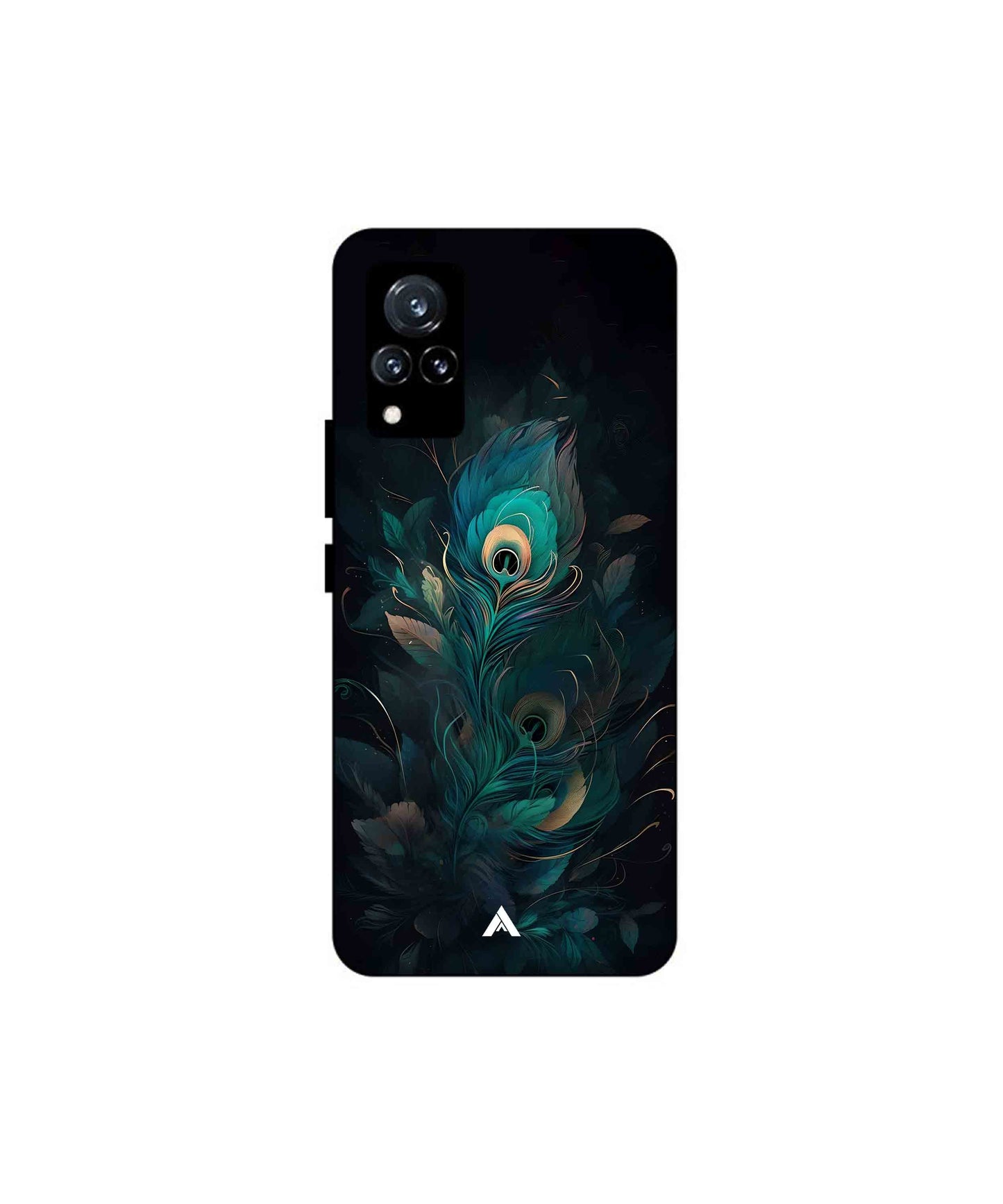 Krishna Mor Punkh Metal Back Cover Phone Case for Vivo v21 