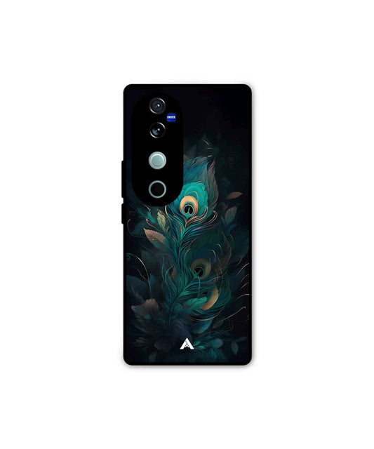 Krishna Mor Punkh Metal Back Cover Phone Case for Vivo v40 