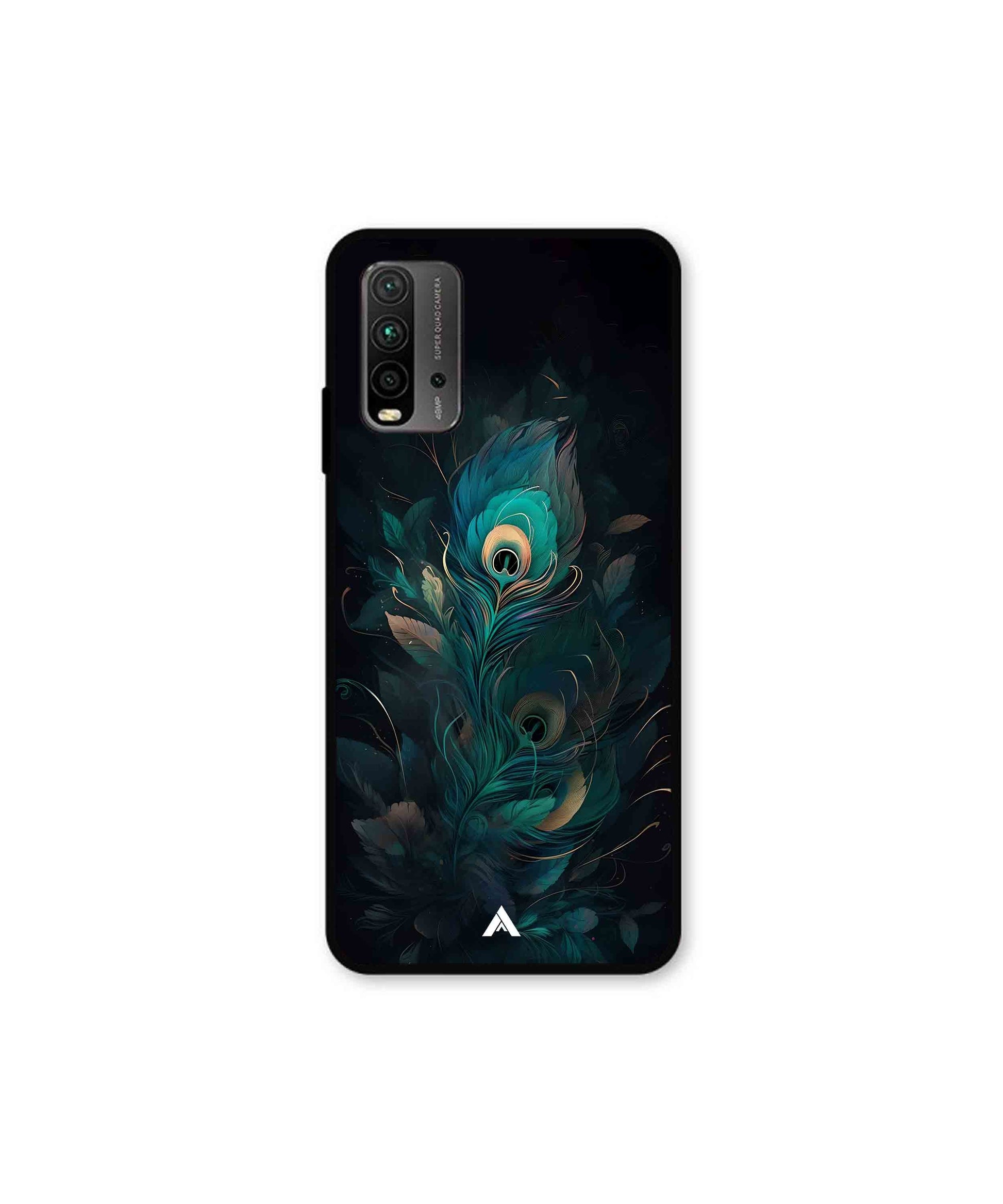 Krishna Mor Punkh Metal Back Cover Phone Case for Xiaomi Redmi 9 Power 