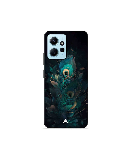 Krishna Mor Punkh Metal Back Cover Phone Case for Xiaomi Redmi Note 12 4G 