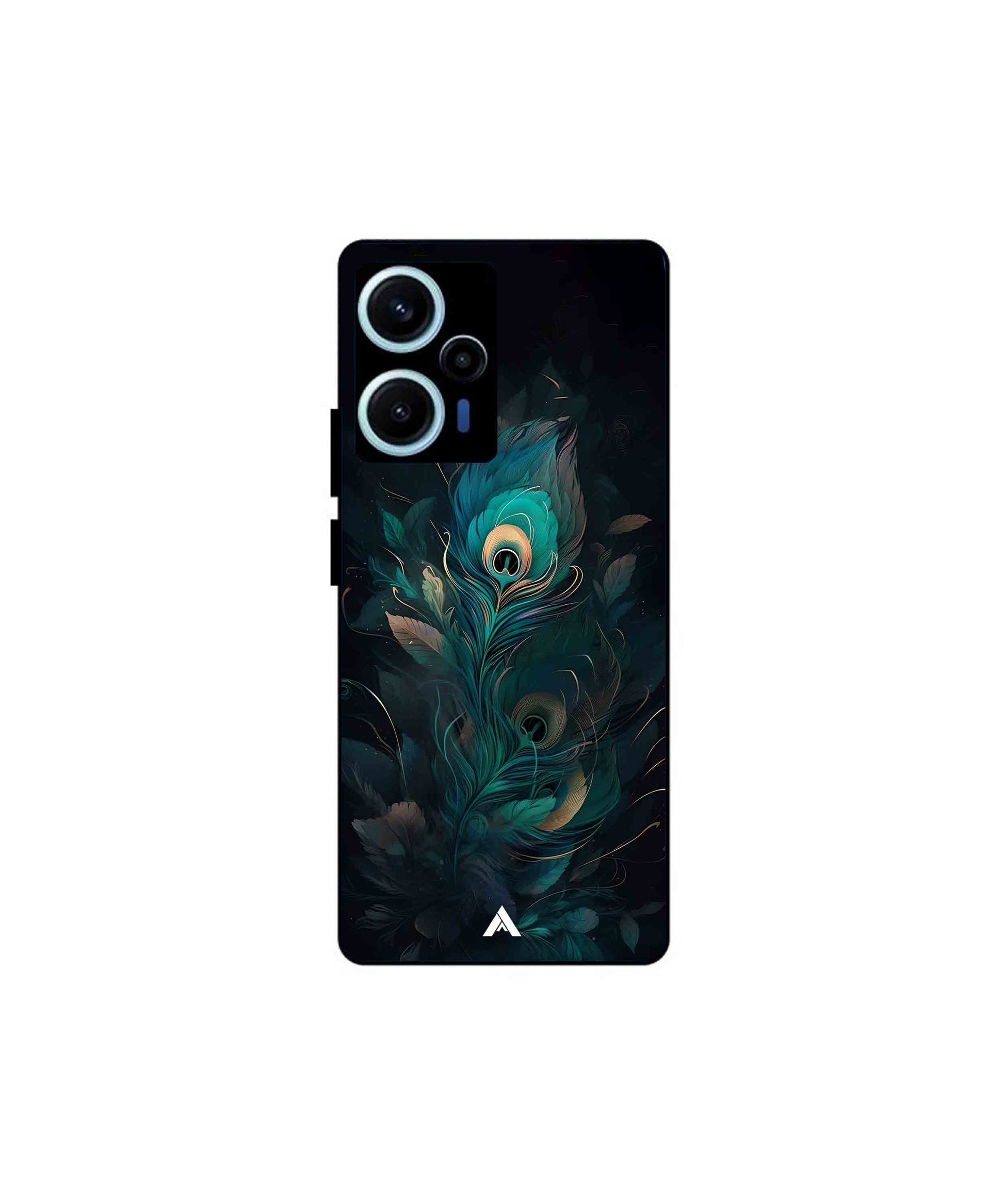 Krishna Mor Punkh Metal Back Cover Phone Case for Xiaomi Redmi Note 12 Turbo 