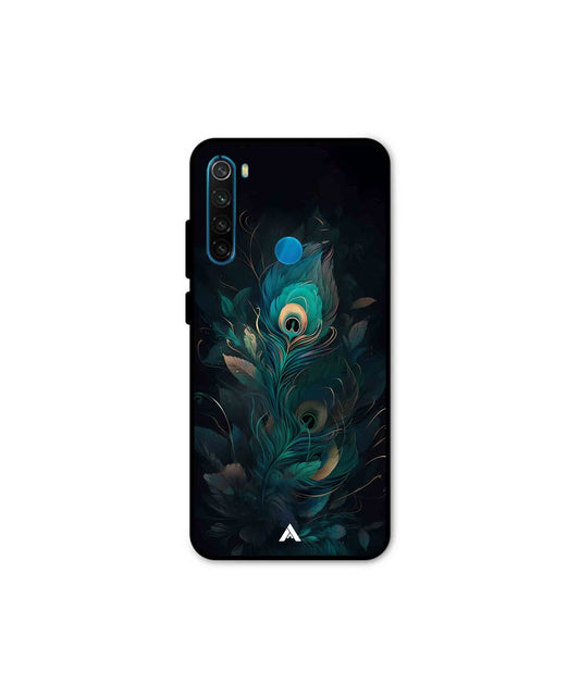 Krishna Mor Punkh Metal Back Cover Phone Case for Xiaomi Redmi Note 8 