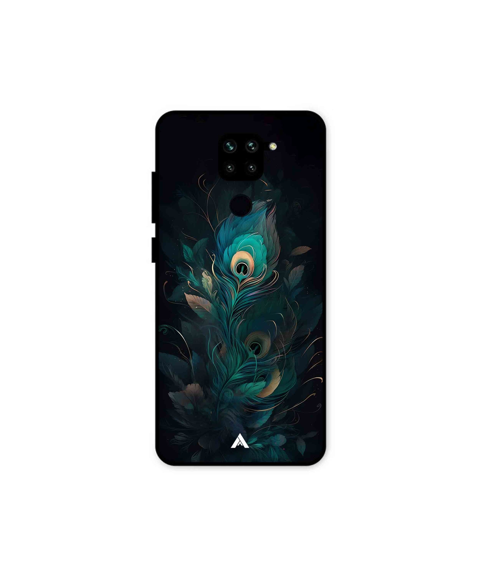 Krishna Mor Punkh Metal Back Cover Phone Case for Xiaomi Redmi Note 9 