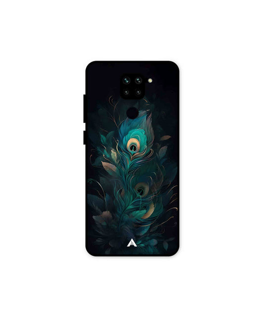 Krishna Mor Punkh Metal Back Cover Phone Case for Xiaomi Redmi Note 9 