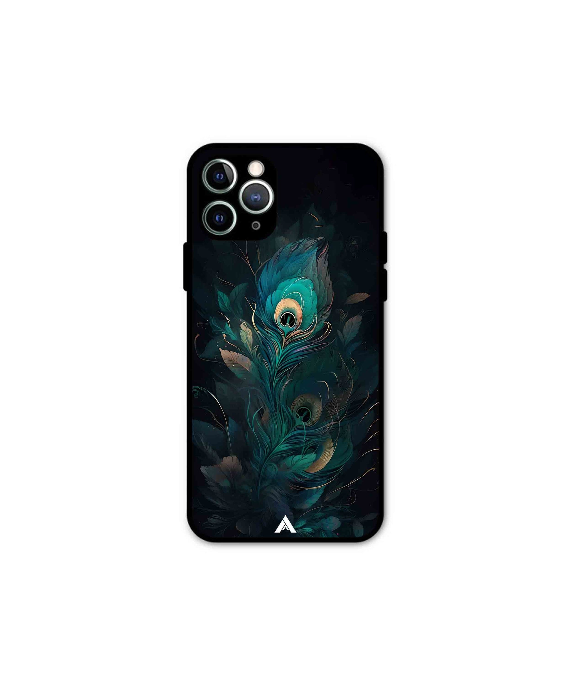 Krishna Mor Punkh Metal Back Cover Phone Case for iPhone 11 Pro Max 