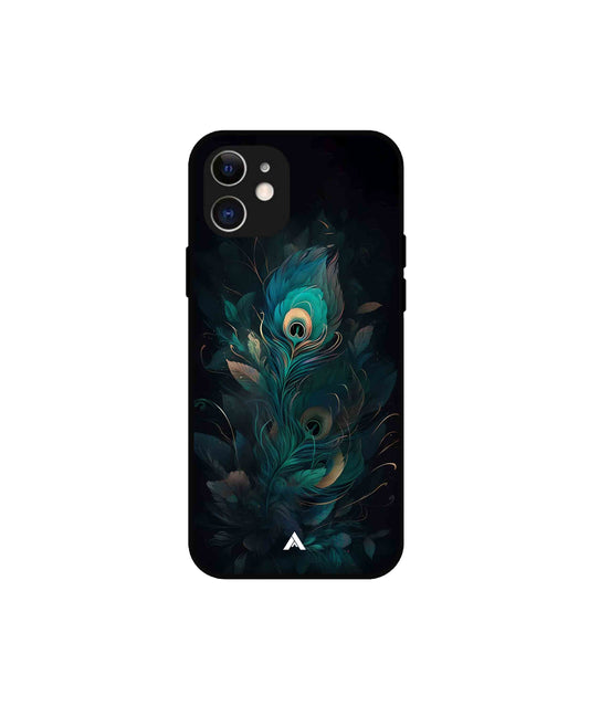 Krishna Mor Punkh Metal Back Cover Phone Case for iPhone 12 