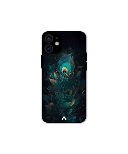 Krishna Mor Punkh Metal Back Cover Phone Case for iPhone 12 Mini 
