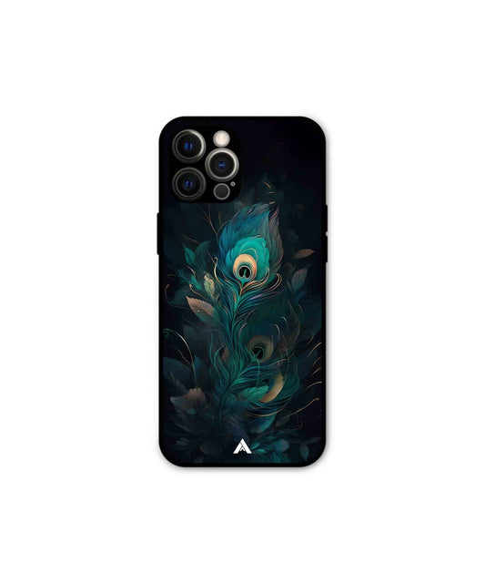 Krishna Mor Punkh Metal Back Cover Phone Case for iPhone 12 Pro Max 
