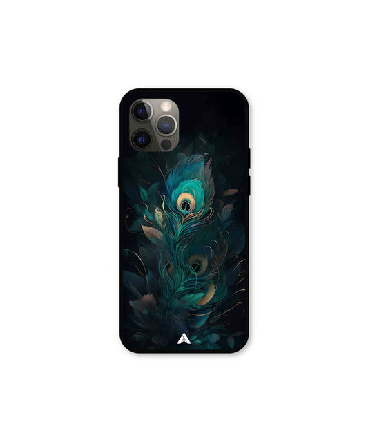 Krishna Mor Punkh Metal Back Cover Phone Case for iPhone 12 Pro 