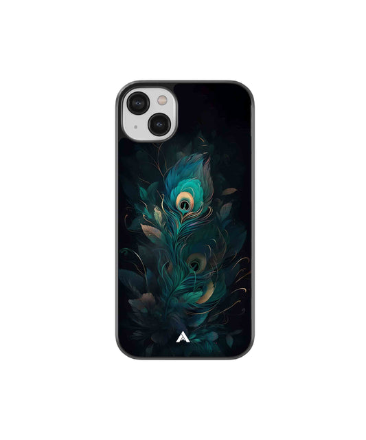 Krishna Mor Punkh Metal Back Cover Phone Case for iPhone 13 