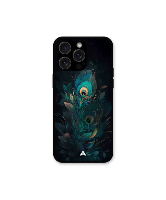 Krishna Mor Punkh Metal Back Cover Phone Case for iPhone 13 Pro Max 